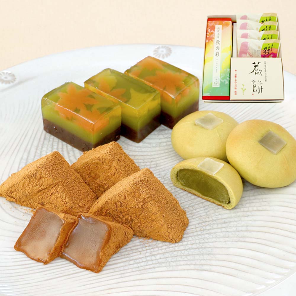 秋の彩・本わらび餅・ミセスガラシャ4個