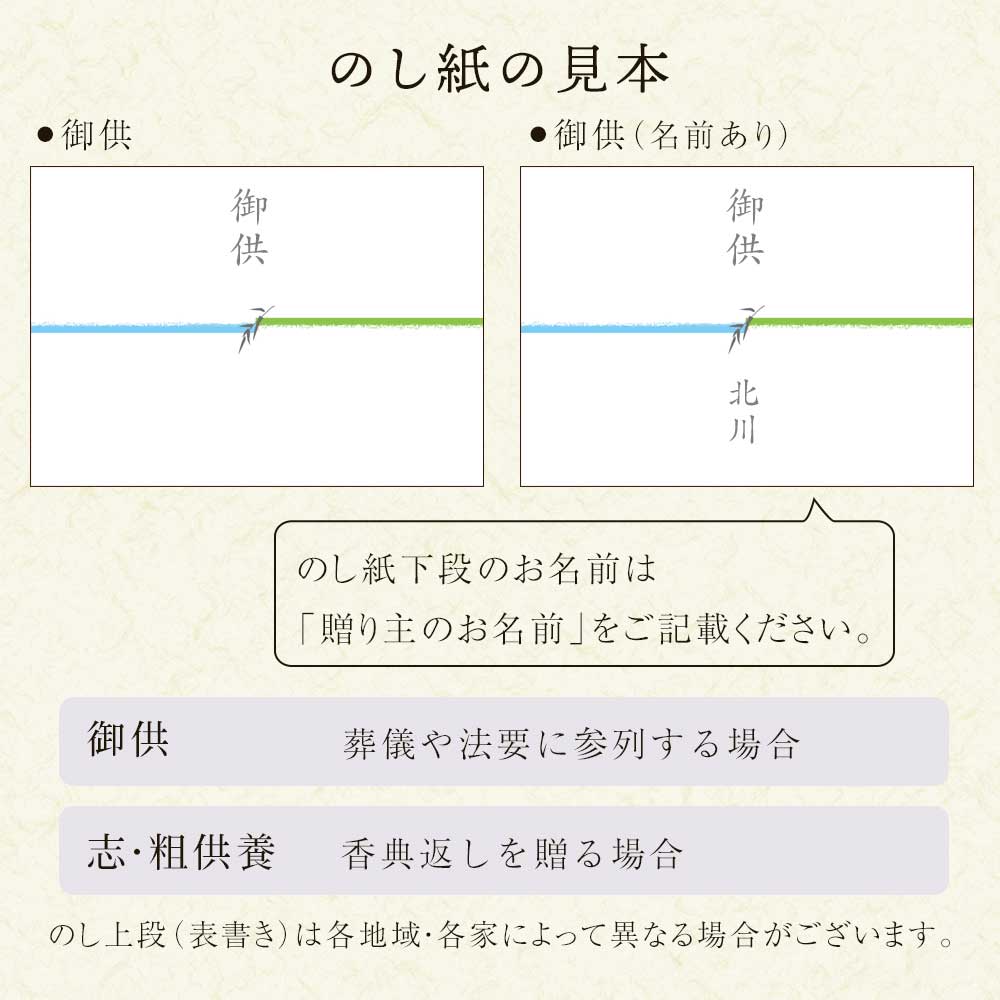 のし紙の見本