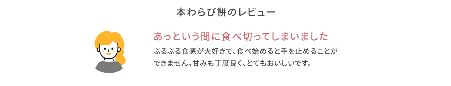 本わらび餅詰め合わせ感想