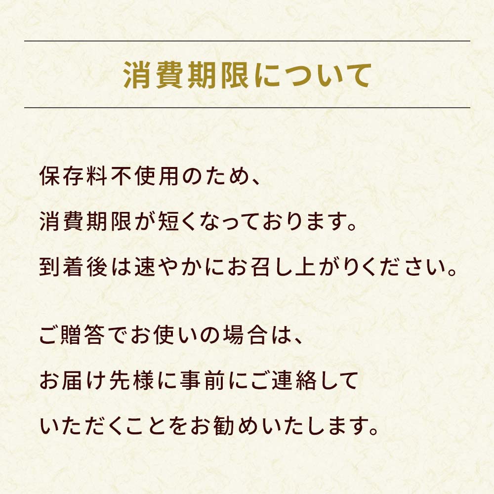 消費期限について