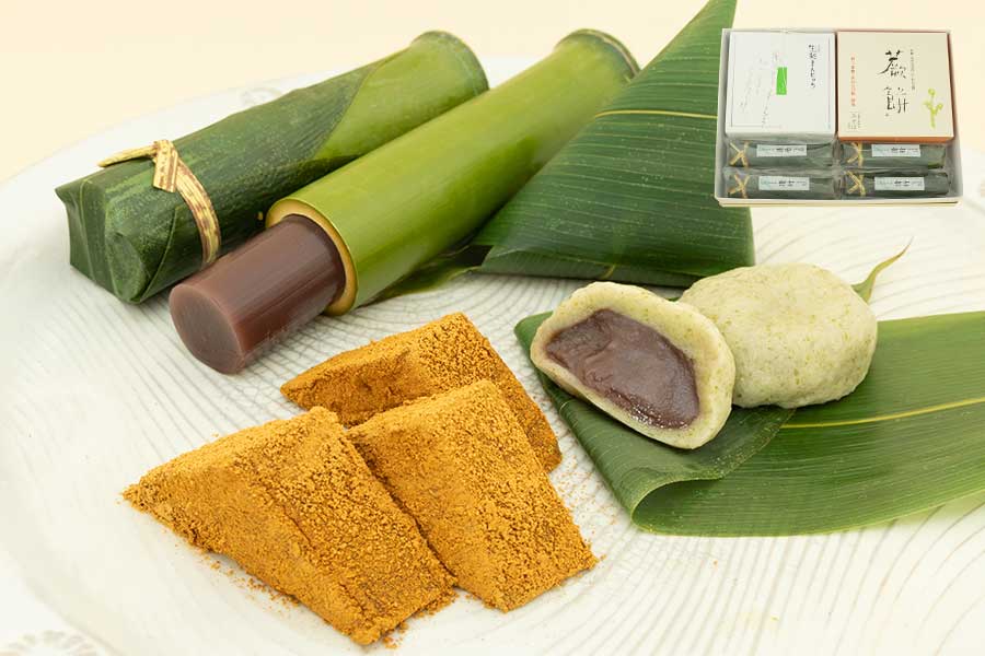 生麩まんじゅう5個・本わらび餅・清竹4本