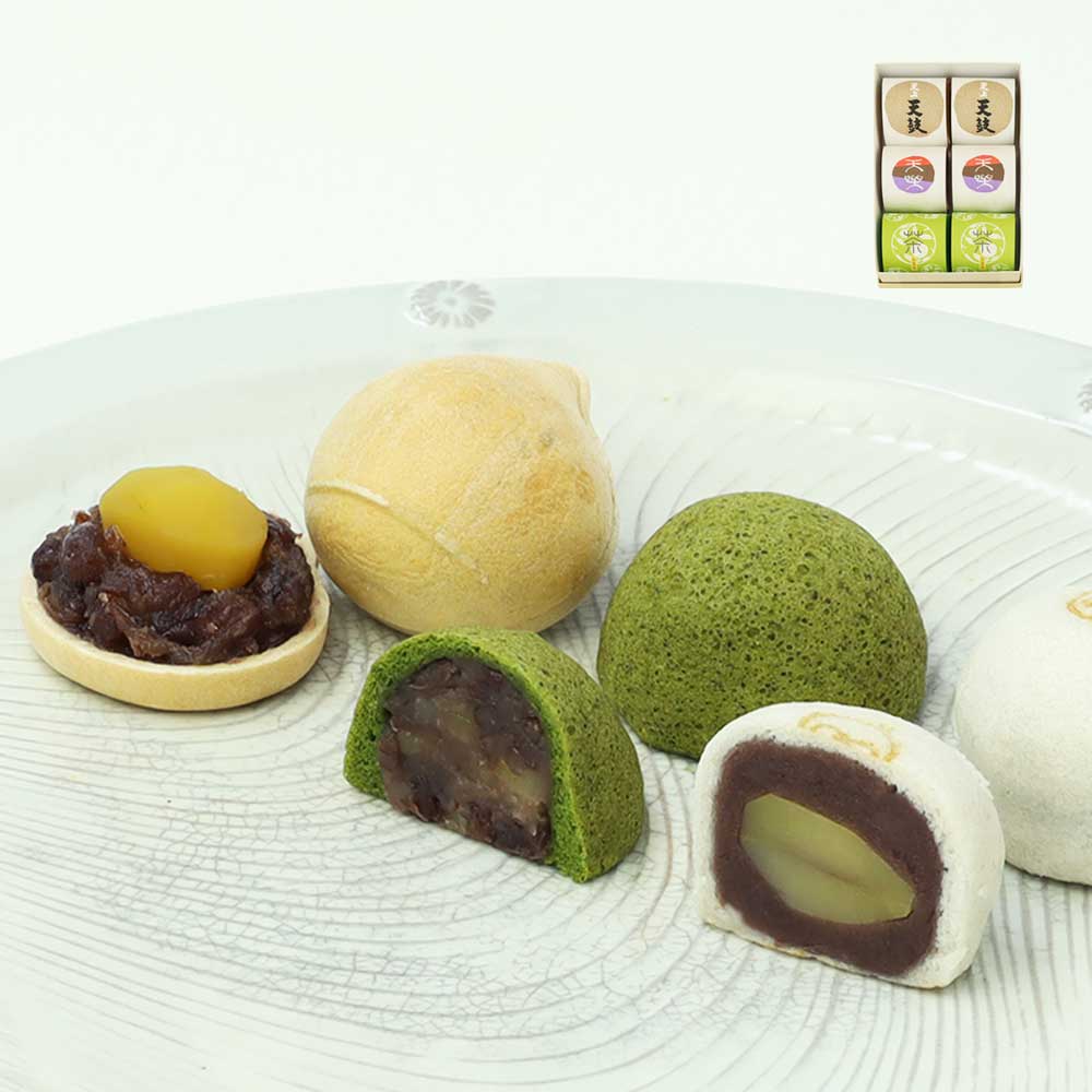 天上天鼓2個・天楽2個・お茶丸2個