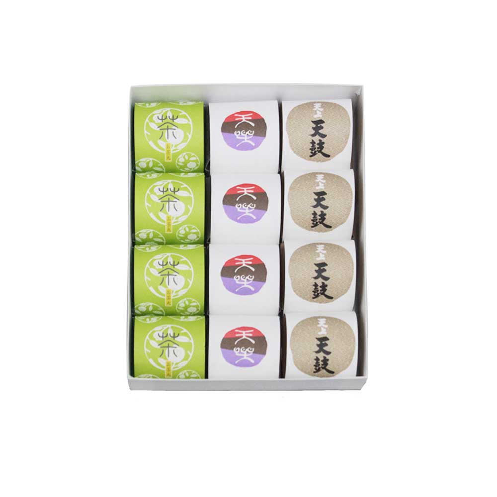 天上天鼓4個・天楽4個・お茶丸4個