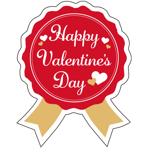 バレンタインシール