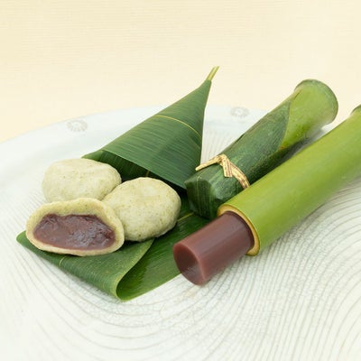 生麸まんじゅう５個・清竹４本セット