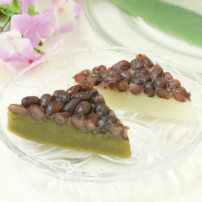 【白と抹茶】水無月６個入り【冷凍発送】