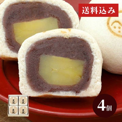 栗上用まんじゅう・天上天鼓４個入り