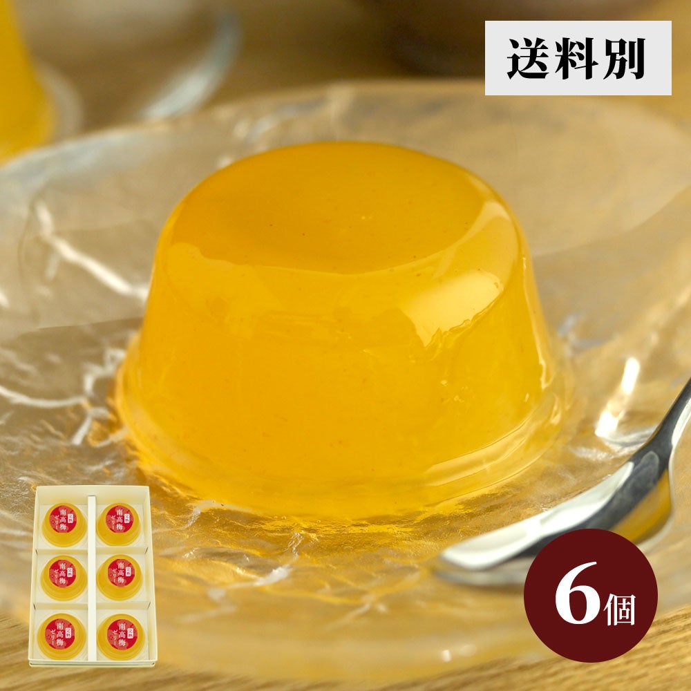 完熟南高梅ゼリー6個入【送料別】|お取り寄せ|京都の和菓子 京みずは