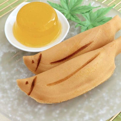 若あゆ6個・完熟南高梅ゼリー2個すだれ箱入り【送料別】